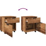  Mobilni ormar za spise s kotačima staro drvo 45x38x54 cm | shoptok.hr