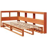  Krevet s regalom za knjige bez madraca 75 x 190 cm od borovine | shoptok.hr
