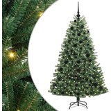 vidaXL Umetno Zložljivo Božično Drevo Zelena 180 cm PVC in kovina | Shoptok.si