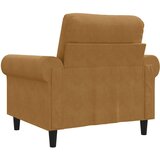  Fotelja smeđa 60 cm baršunasta | shoptok.hr