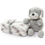 Bbo set plišana igračka + ćebence Grey Dog Cene