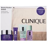 Clinique Beauty Routine Anti-Age darovni set krema za lice Smart Clinical Repair Wrinkle Correcting Cream 50 ml + serum za lice Smart Clinical Repair Wrinkle Correcting Serum 10 ml + tekući sapun za lice All About Clean Liquid Facial Soap 30 ml + losion Clarifying Lotion 2 30 ml + za žene | shoptok.hr