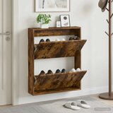  Ormar za cipele na zidu ARNHEM 71 x 17 x 86 cm Dimljeni hrast - Dimljeni hrast | shoptok.hr