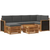  Set vanjskih sofa 6 kom. Prirodna i antracit | shoptok.hr