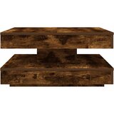  Klub stolić rotirajući za 360 stupnjeva dimljeni hrast 70x70x34,5 cm | shoptok.hr