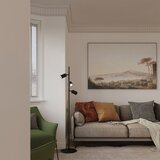 Sollux SL.2016 - Podna lampa KARBON 3xGU10/10W/230V crna | Eponuda.com