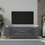 Hanah home Retrol1 - Anthracite, Gold AnthraciteGold TV Stand | ePonuda.com