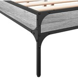  Okvir kreveta boja hrasta 140x200cm konstruirano drvo i metal | shoptok.hr