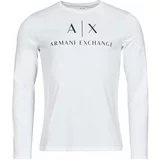 Armani_Exchange Majice z dolgimi rokavi 8NZTCH Bela