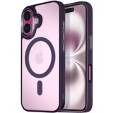 AVIZAR Ohišje MagSafe za iPhone 16 Plus Hrbtna podloga Frosted Obris, Vijolična, (5000011893) | Shoptok.si