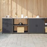 vidaXL Set za kuhinjsku pohranu 3 pcs Antracit 210 x 50 x 92 cm Cijene
