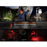 Fenix HM61RV20 - Punjiva čelna svetiljka LED/USB/2xCR123A IP68 1600lm 300h 3400mAh | Eponuda.com