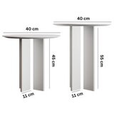 Hanah home set stolova za kafu leo (55 + 45) white (313RTX1141) | ePonuda.com