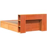 vidaXL Okvir kreveta bez madraca voštano smeđi 120x200 cm od borovine | shoptok.hr