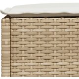  Vrtni stolac s jastukom bež 63,5x56x32 cm poliratan | Eponuda.com