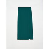 Dilvin 80806 Slit Pencil Skirt-Green cene