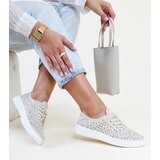 Gemre Beige openwork sneakers Manoek | Shoptok.si