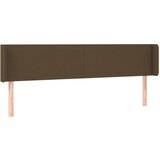 Maison Chic vzglavna omarica - nočna omarica - posteljna omarica z ušesi temno rjavo 183x16x78/88 cm blago, (21711624) | Shoptok.si