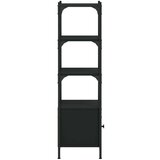 vidaXL Knjižna omara 3-nadstropna črna 41x30x109,5 cm inženirski les | Shoptok.si