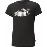 Puma ESS+ANIMAL TEE G Majica za djevojčice, crna, veličina