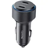 Auto punjač (Y48) - 2x Type-C brzo punjenje 60 W - crni