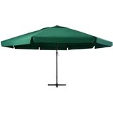  Zunanji senčnik z aluminijastim drogom 600 cm zelen | Shoptok.si
