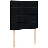 vidaXL Otomanski posteljni okvir z vzmetnico črn 80x200 cm blago | Shoptok.si