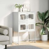 vidaXL Highboard White 68x39x107 cm Steel | Shoptok.si