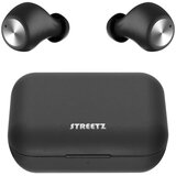 Streetz True Wireless TWS-110 In-Ear Slušalice s Kutijicom za Punjenje, Crne | shoptok.hr
