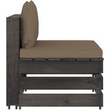  Modularna srednja sofa s jastucima od sivo impregniranog drva Tupe | shoptok.hr