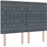  Krevet s opruga kutije Tamno siva 190 x 140 cm Baršun | shoptok.hr