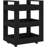  Kuhinjski kolica Crni hrast 60 x 45 x 80 cm Konstruirano drvo | shoptok.hr