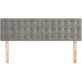  Uzglavlja 2 kom svjetlosiva 72 x 5 x 78/88 cm baršunasta | shoptok.hr