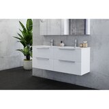 Tboss kopalniška omarica z umivalnikoma noto 120cm, bela vis | Shoptok.si
