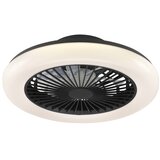 Brilliant LED prigušiva stropna svetiljka sa ventilatorom MONTERO LED/20W/230V crna + daljinski upravljač | Eponuda.com