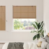 vidaXL Zavese in rolete z zavesami Svetlo rjava 140 x 160 cm Bambus | Shoptok.si