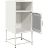 vidaXL Nočna omarica Bela 36x39x78 cm Hladno valjano jeklo | Shoptok.si
