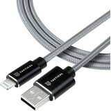 TACTICAL Aramid ekstra čvrst kabel USB-A/Lightning MFI - 1m - Siva KP31196 | Eponuda.ba