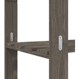  Stalak za pohranu 5 razina sivi 170x38x170 cm masivna borovina | shoptok.hr