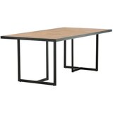Venture Home Khung pravokutni vrtni blagovaonski stol 200 × 100 cm, prirodna boja drva | shoptok.hr