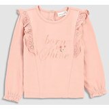 Coccodrillo Majica z dolgimi rokavi za dojenčka roza barva | Shoptok.si