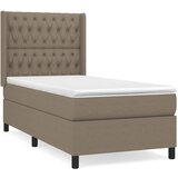 Maison Chic Box spring postelja - Vzmetna postelja z vzmetnico taupe 90x190 cm blago SL19712, (21881166) | Shoptok.si