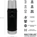 Stanley Classic Legendary Bottle termovka Matte Black 470 ml | Shoptok.si