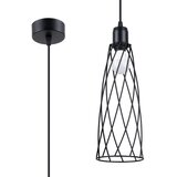 Sollux SL.1165 - visilica na sajli suba 1xE27/15W/230V crna | Eponuda.com