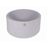 MeowBaby Bazen brez žog, 90x40 cm, žamet, svetlo siva, (21289299) | Shoptok.si