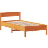  The Living Store Posteljni okvir brez vzmetnice voščeno rjav 90x200 cm borovina - Posteljni Okvir, (21446083) | Shoptok.si