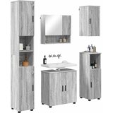  Set namještaja za kupaonicu 5 kom. Siva Sonoma 61 x 35 x 64 cm | shoptok.hr