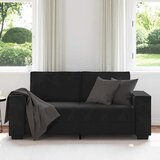  Dvosjed Kauč Crni 180x78x84 cm Baršun | Shoptok.si