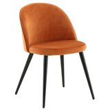 Venture Home Velvet blagovaonska stolica, hrđasto narančasta, set od 2 Slike