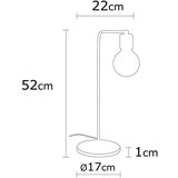 Opviq lights Crna/u brončanoj boji stolna lampa (visina 52 cm) Harput – | shoptok.hr